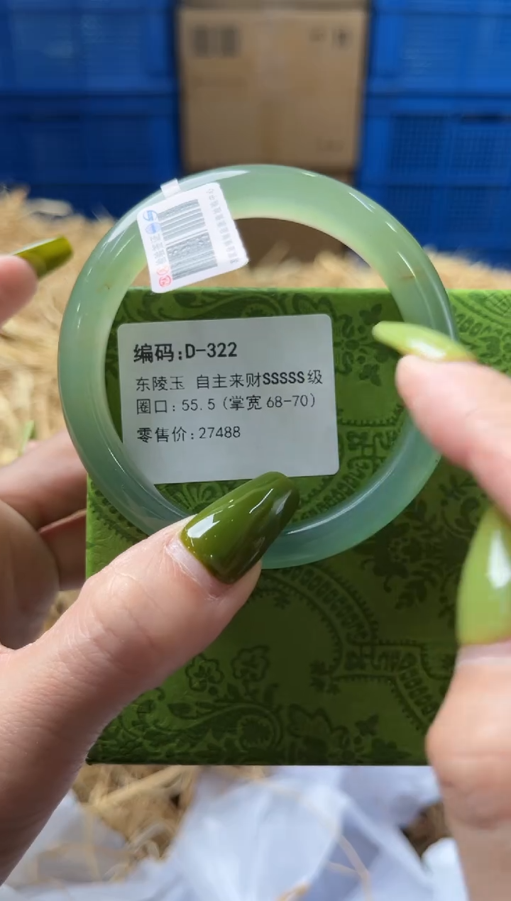 未镶嵌手镯石英质玉D322