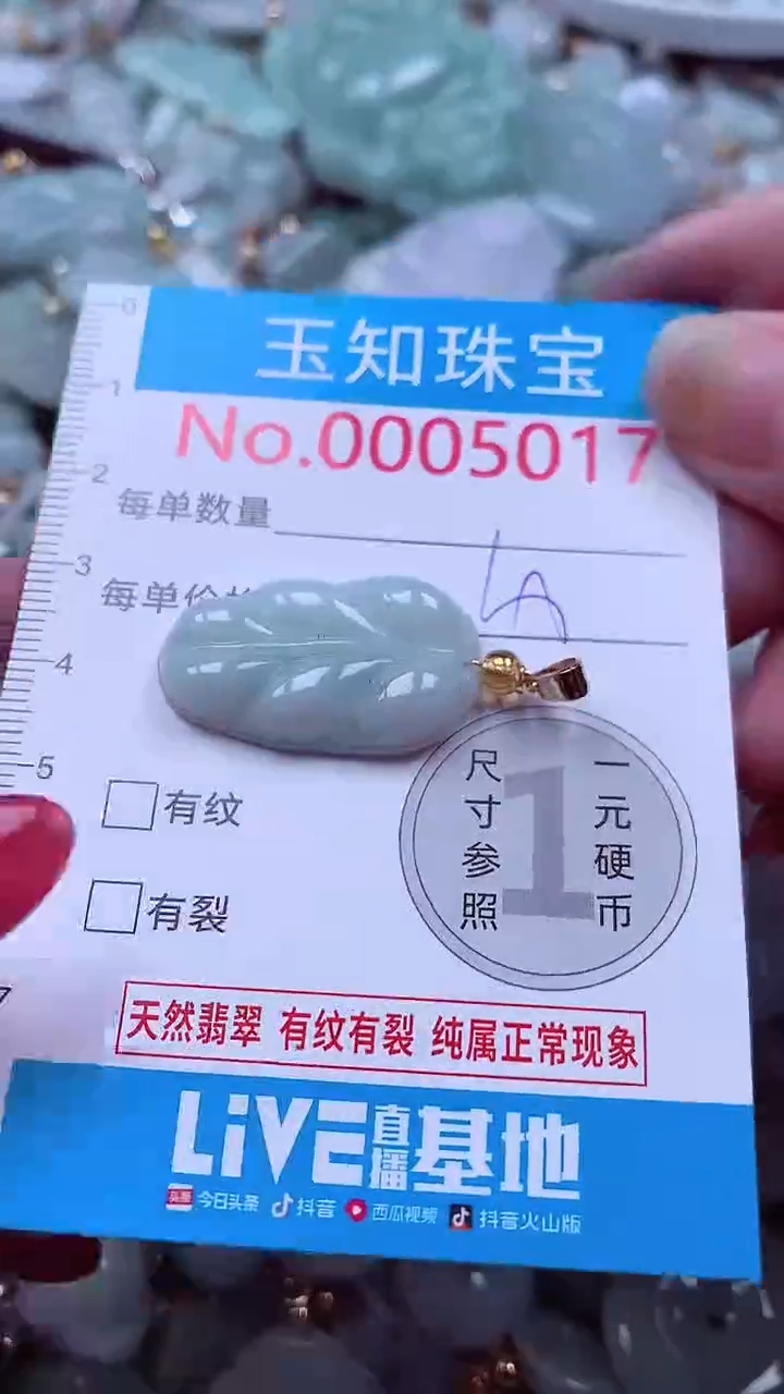 吊坠(不含链)未镶嵌翡翠5017