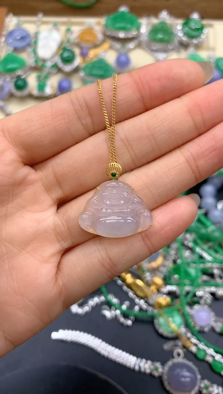 【闪购商品】翡翠颈饰18K金镶嵌219-中国好珍宝