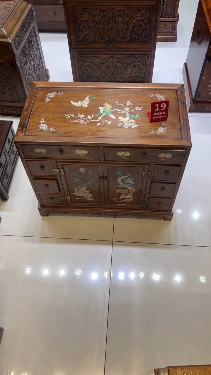 【闪购商品】木龙凤呈祥 收纳柜