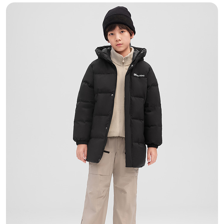 2025新款男女童秋冬儿童户外加厚连帽保暖短款羽绒服T250246130Q