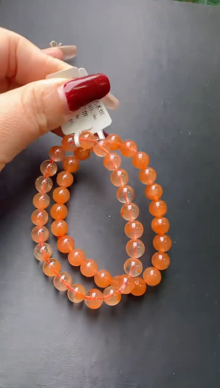 【闪购商品】水晶手串未镶嵌 红兔毛手串多样性发一M20429