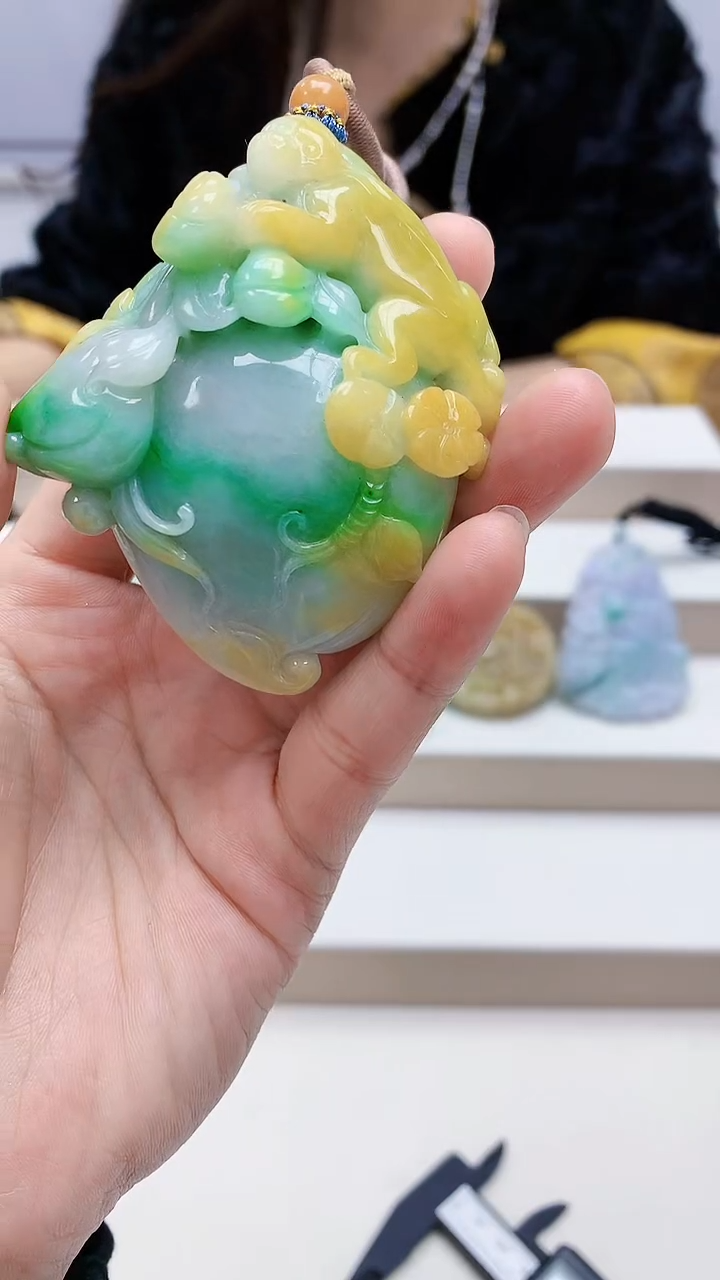 未镶嵌定制翡翠4829lr-毛货挂件41