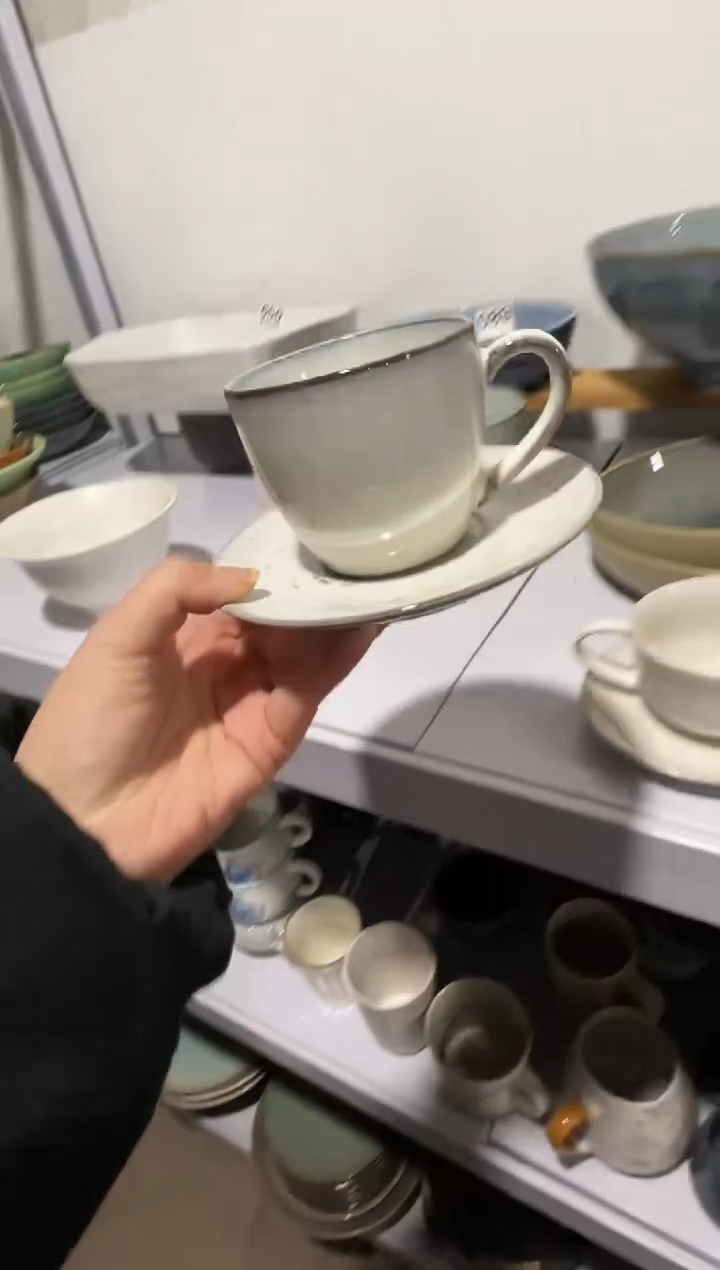 【闪购商品】碗微瑕（1件套）B家麻点咖啡杯