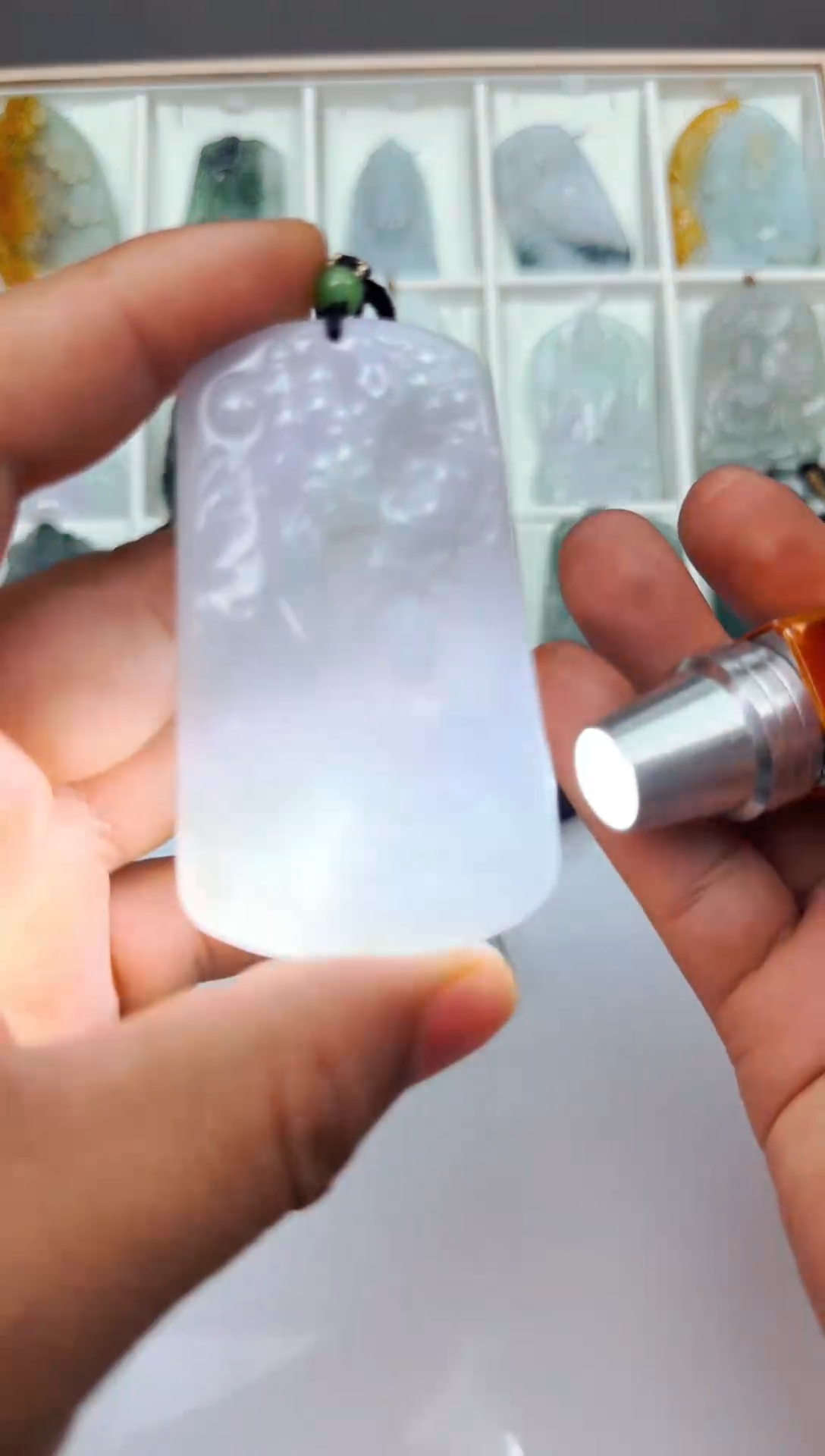 【闪购商品】翡翠颈饰未镶嵌缅甸天然A货翡翠