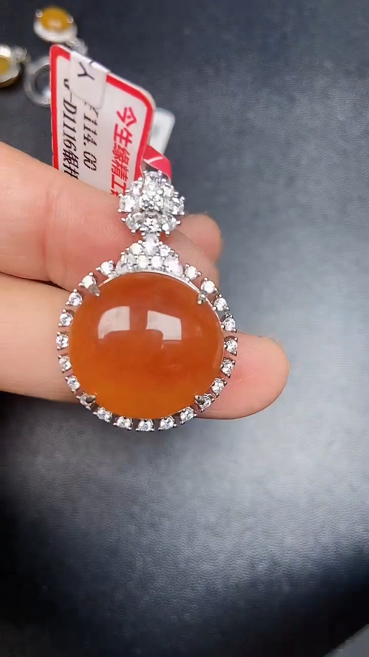 银S925镶嵌戒指翡翠2400