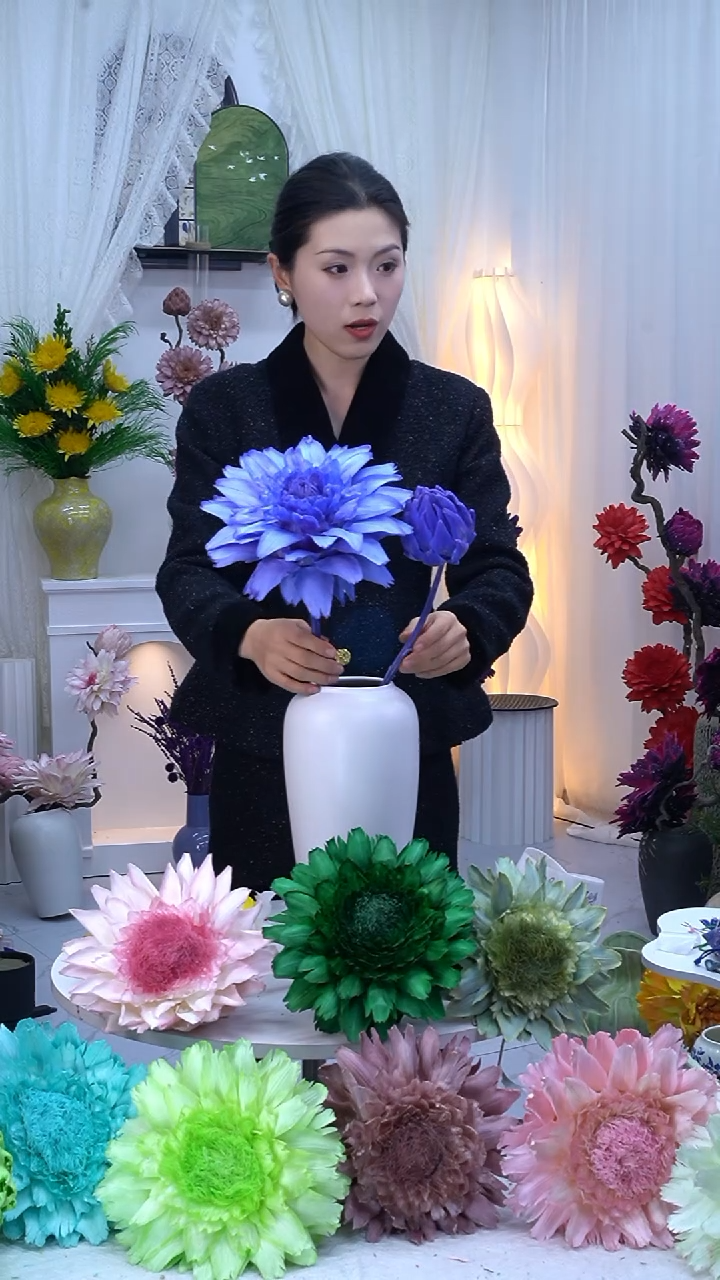 永生洋蓟紫色2头8655