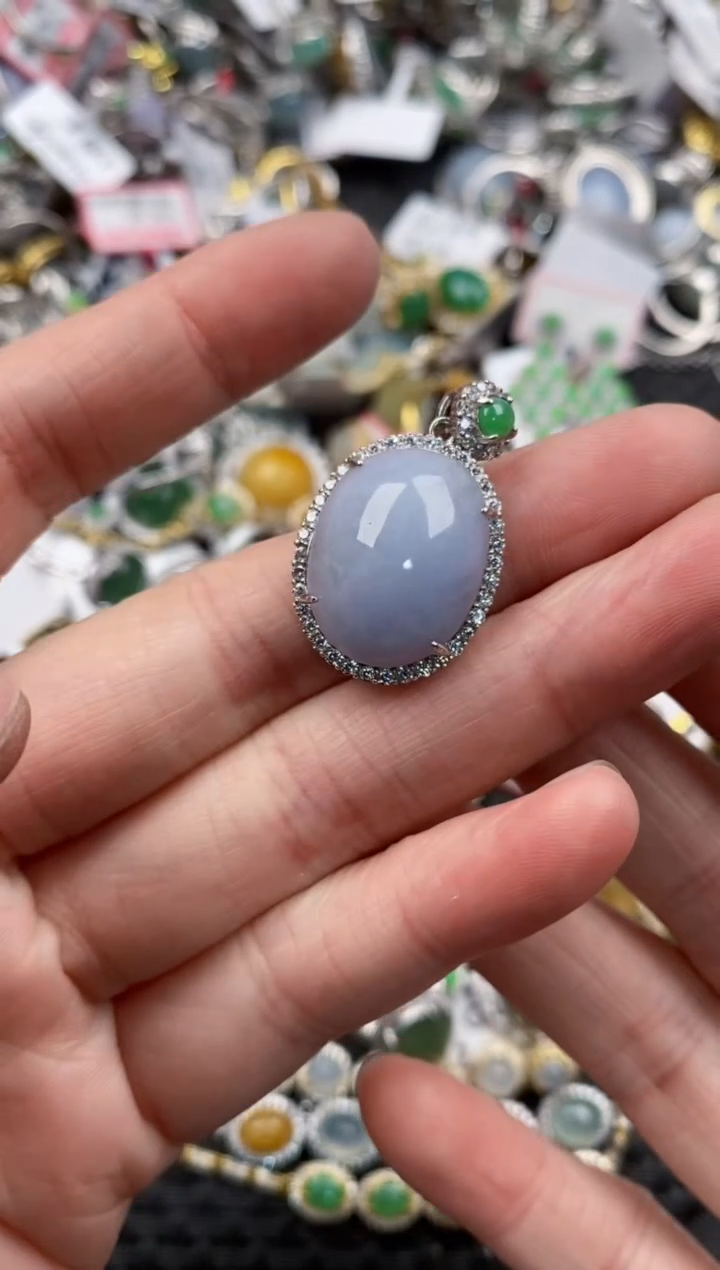 银S925镶嵌戒指翡翠888      2