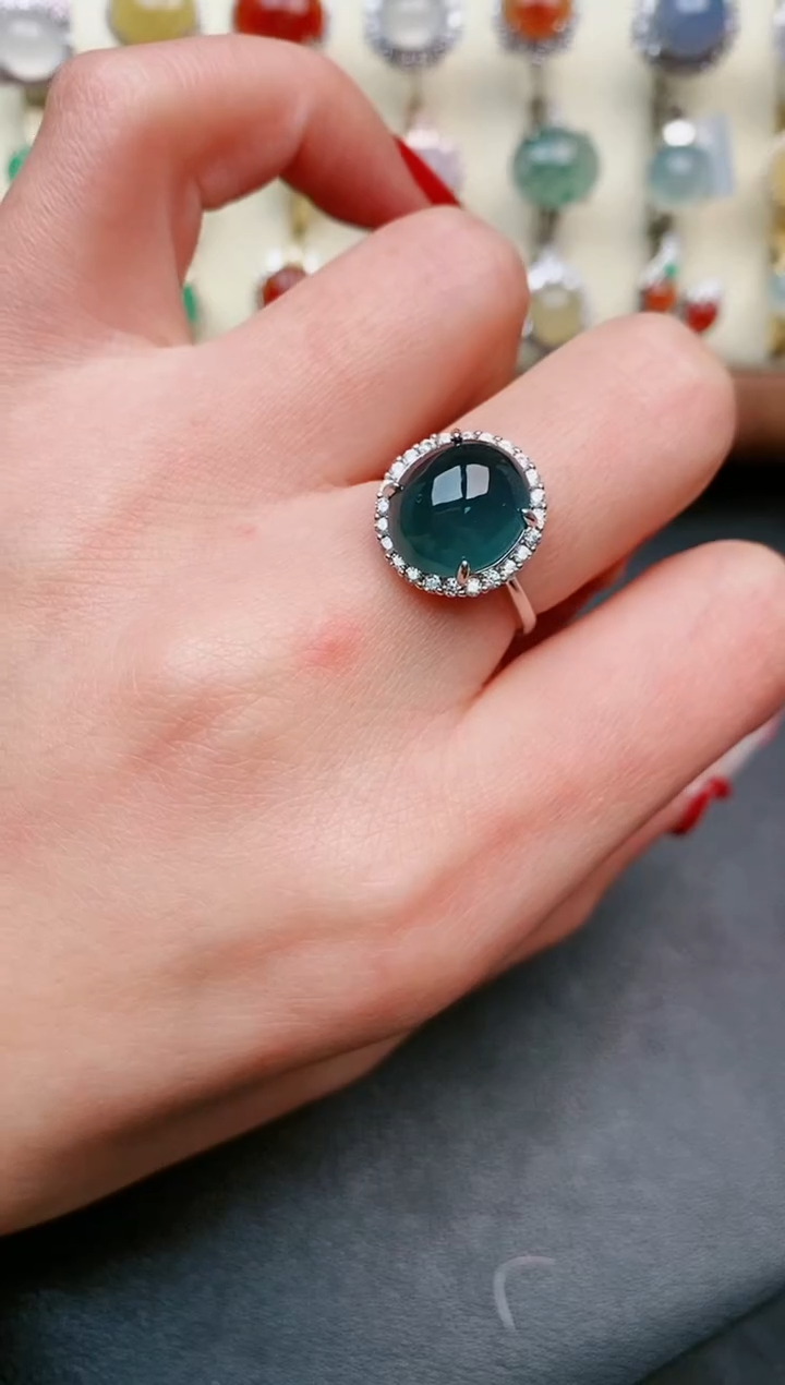 【闪购商品】翡翠戒指银S925镶嵌.....