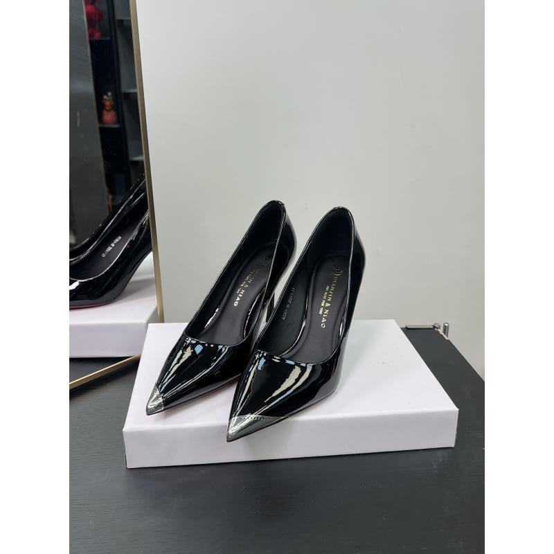  （8厘米）2301-15黑色细跟高跟鞋