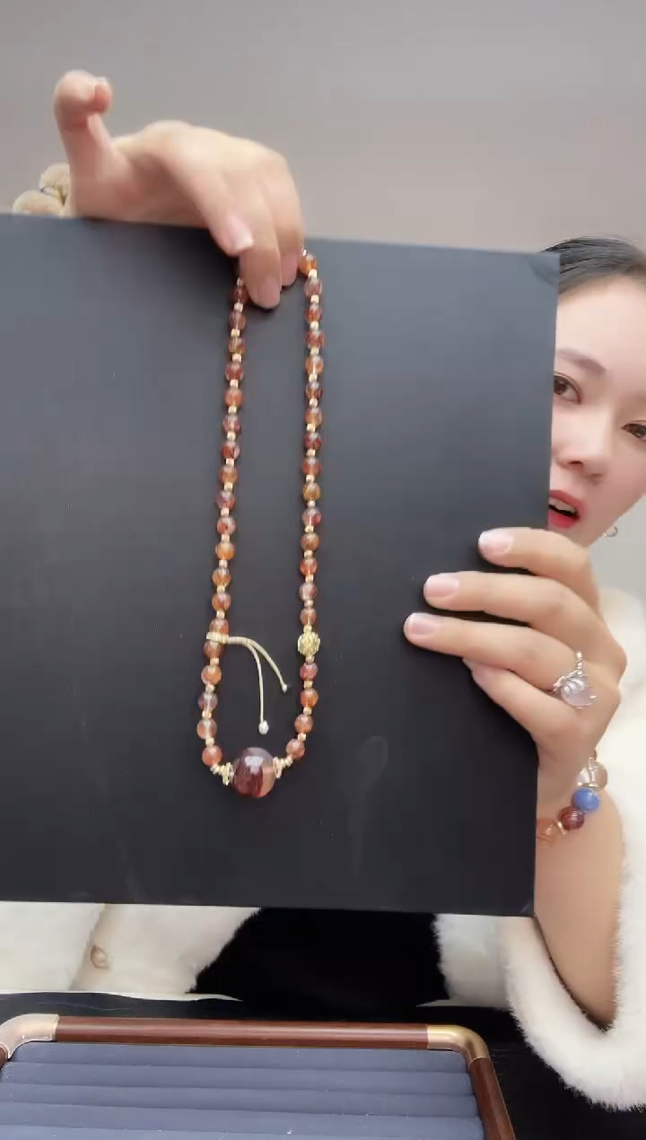 未镶嵌手链水晶天然胶花项链08