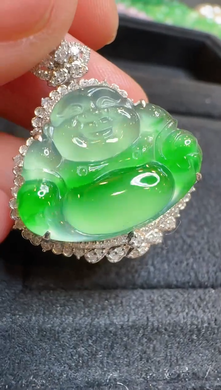 【闪购商品】翡翠吊坠(不含链)18K金镶嵌多样性团购发一件