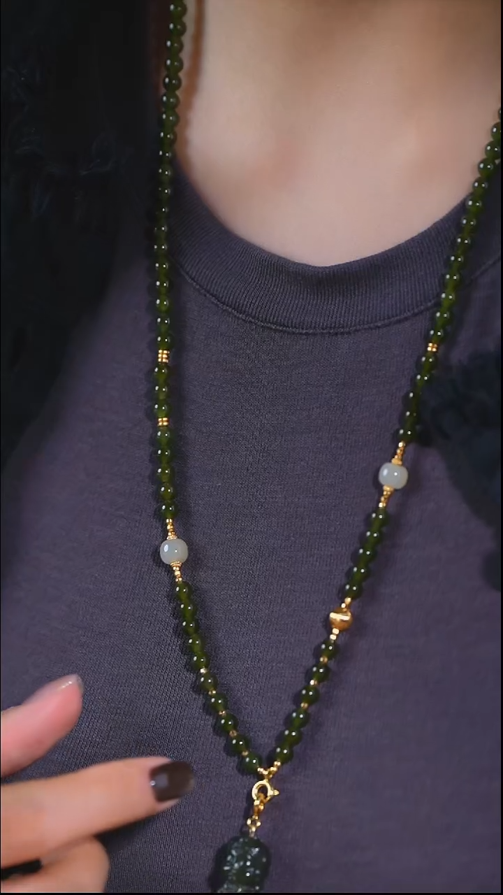 泥塑HETIAN 05碧碧百搭链