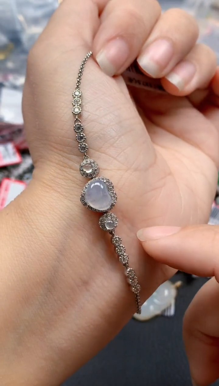 银S925镶嵌戒指翡翠天然A货缅甸翡翠