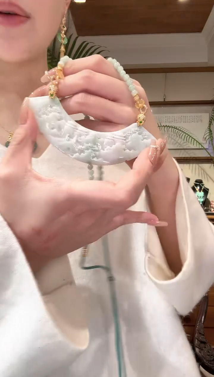 【闪购商品】翡翠颈饰未镶嵌国风