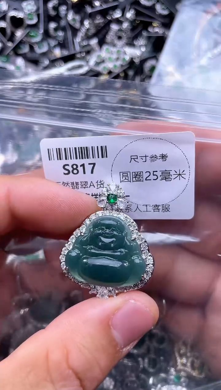 【闪购商品】翡翠未镶嵌颈饰S817吊坠