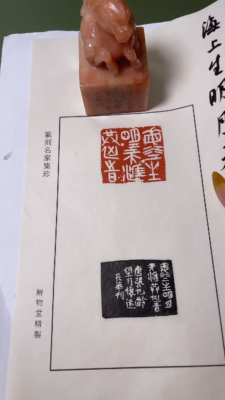 老挝石印石郑长华X47699-Z海上生明月