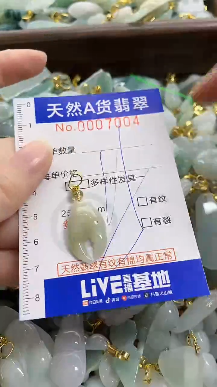 颈饰未镶嵌翡翠天然A货翡翠