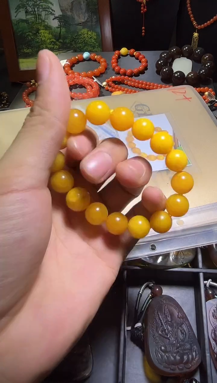 未镶嵌颈饰琥珀29
