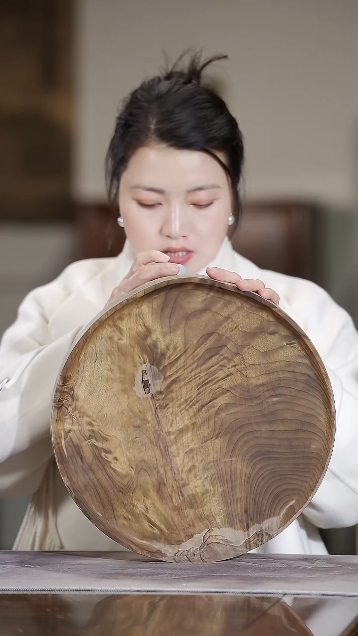 金丝楠486金丝楠阴沉木茶盘