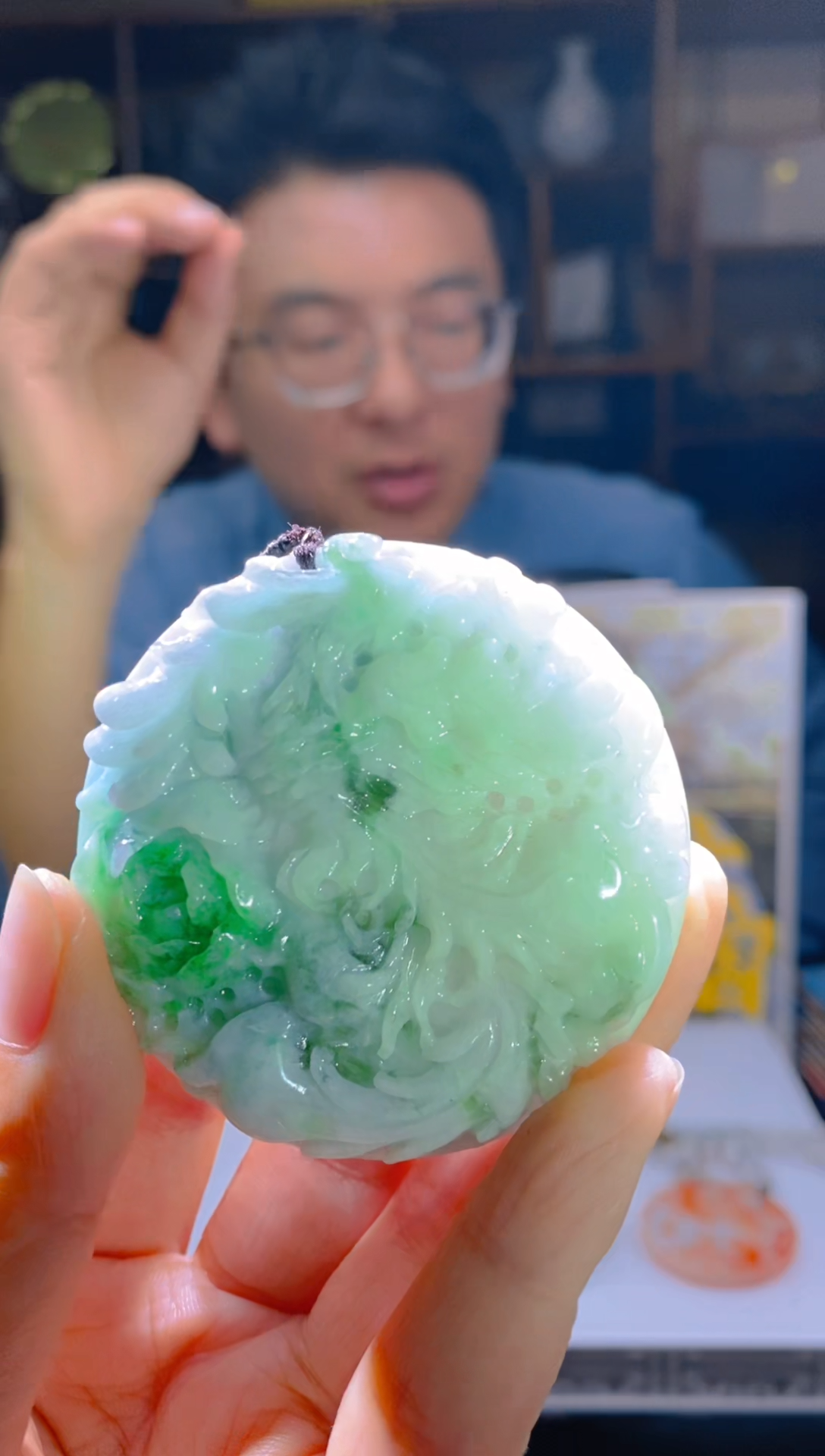 定制翡翠未镶嵌LL翡翠吊坠24-WZ23