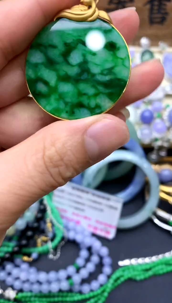 【闪购商品】翡翠颈饰18K金镶嵌212-中国好珍宝