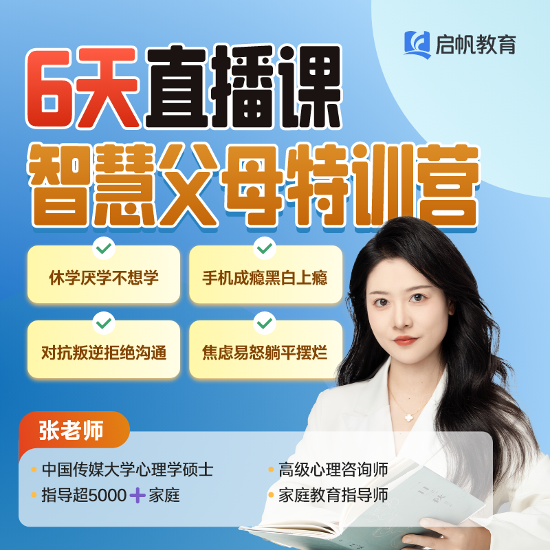 六天解决孩子厌学叛逆，沉迷手机，不爱沟通，亲子关系差等问题ZX