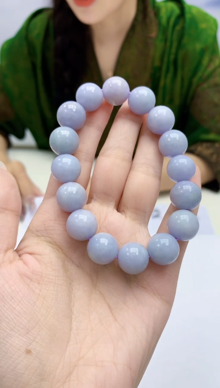 【闪购商品】定制翡翠未镶嵌4829-kk-毛货手串69