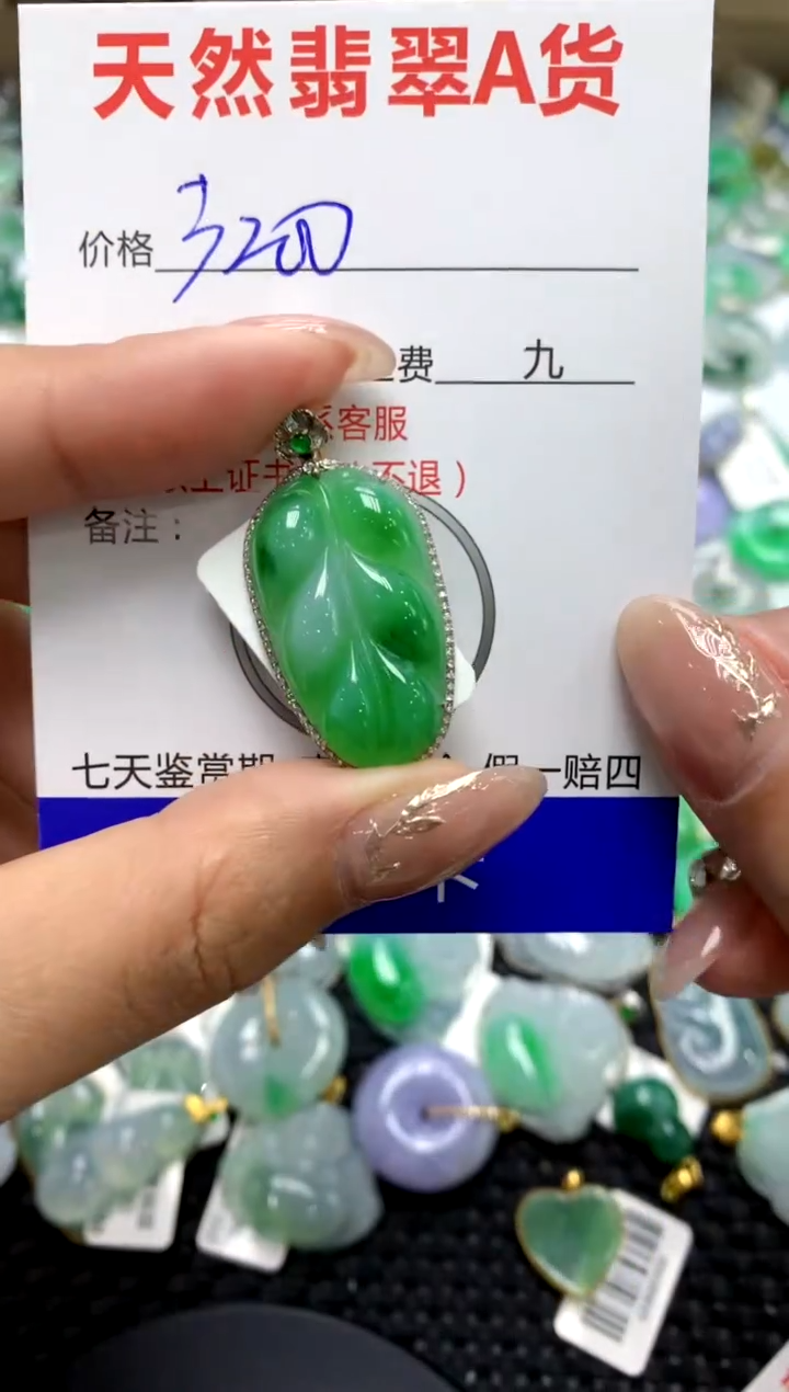 【闪购商品】翡翠颈饰18K金镶嵌111111111