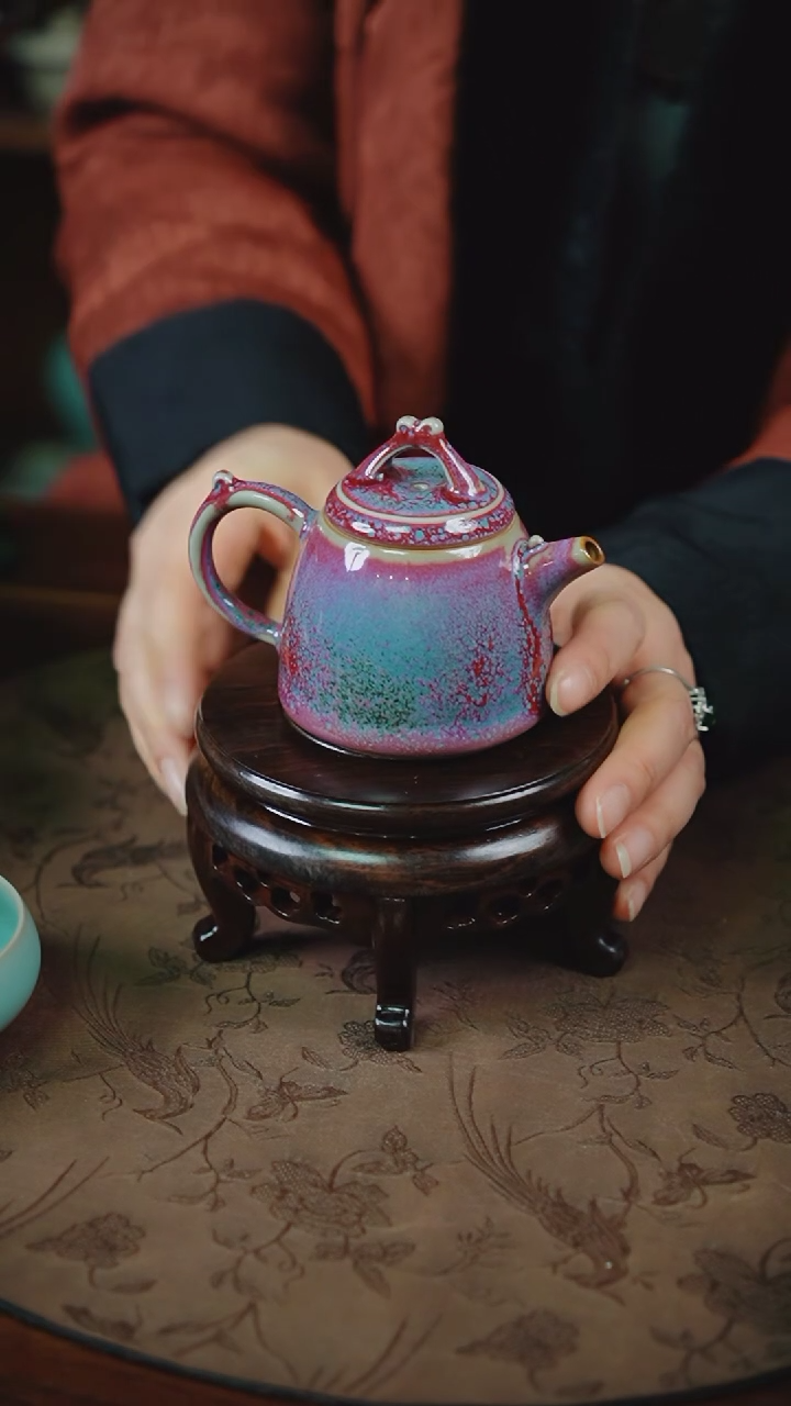 【闪购商品】杯107钧瓷纯手工茶壶