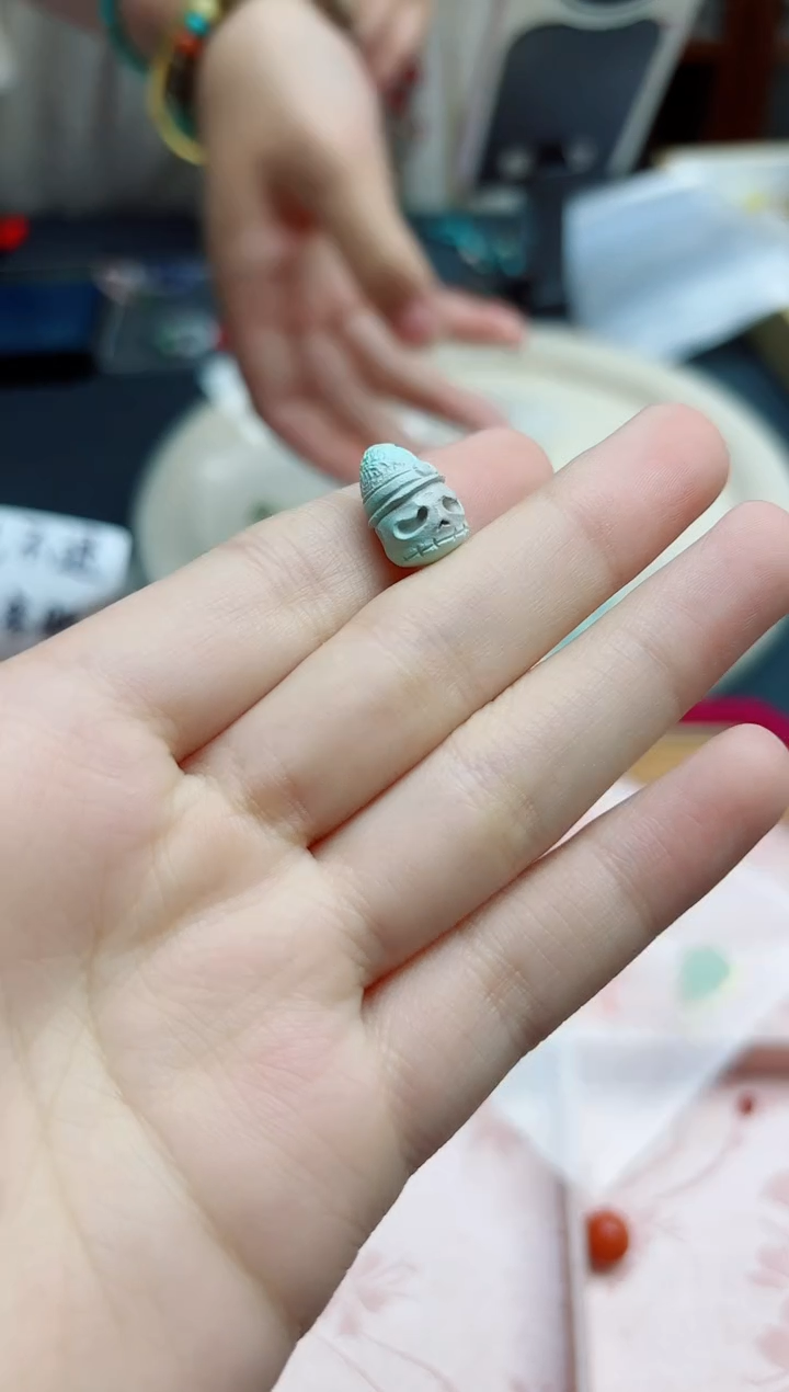 绿松石未镶嵌配饰松石阿呆配饰*1 GW