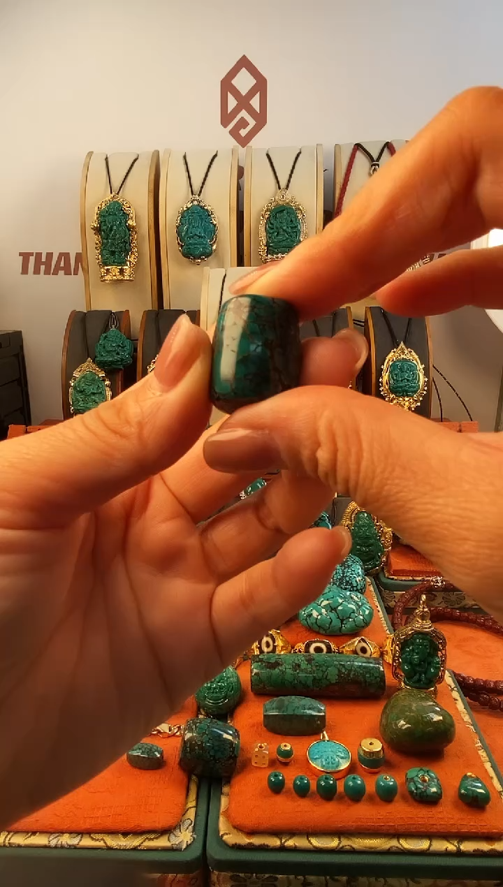 未镶嵌绿松石。网花 单颗  21*18mm 