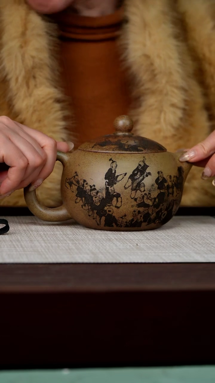 【闪购商品】宜兴原矿紫砂壶大西施500c