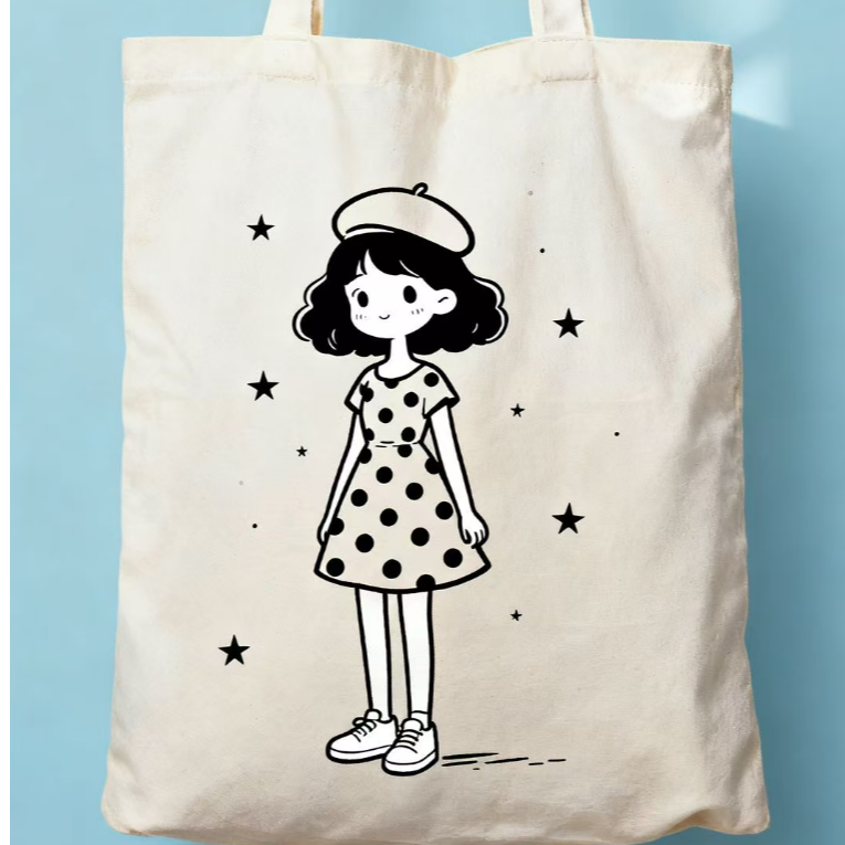 429-500礼品袋环保袋斜挎帆布编织袋便携简约学生补习手提购物袋