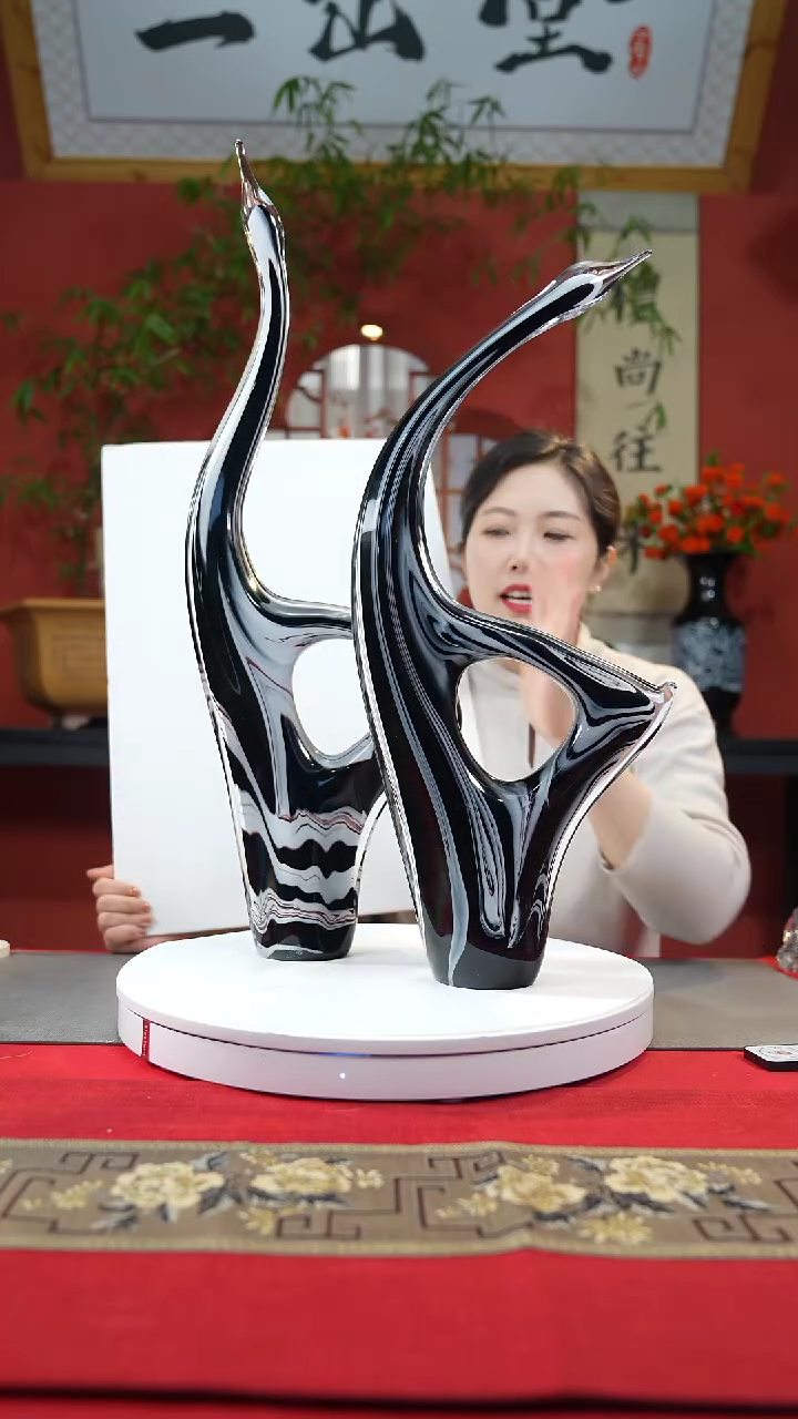 【闪购商品】琉璃手工艺品仙鹤