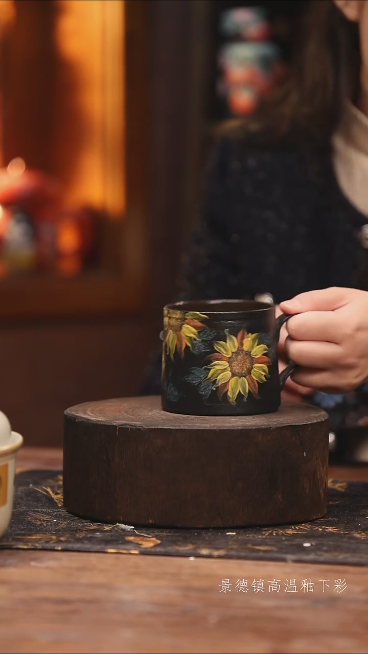 陶瓷景德镇高温釉下手绘陶瓷