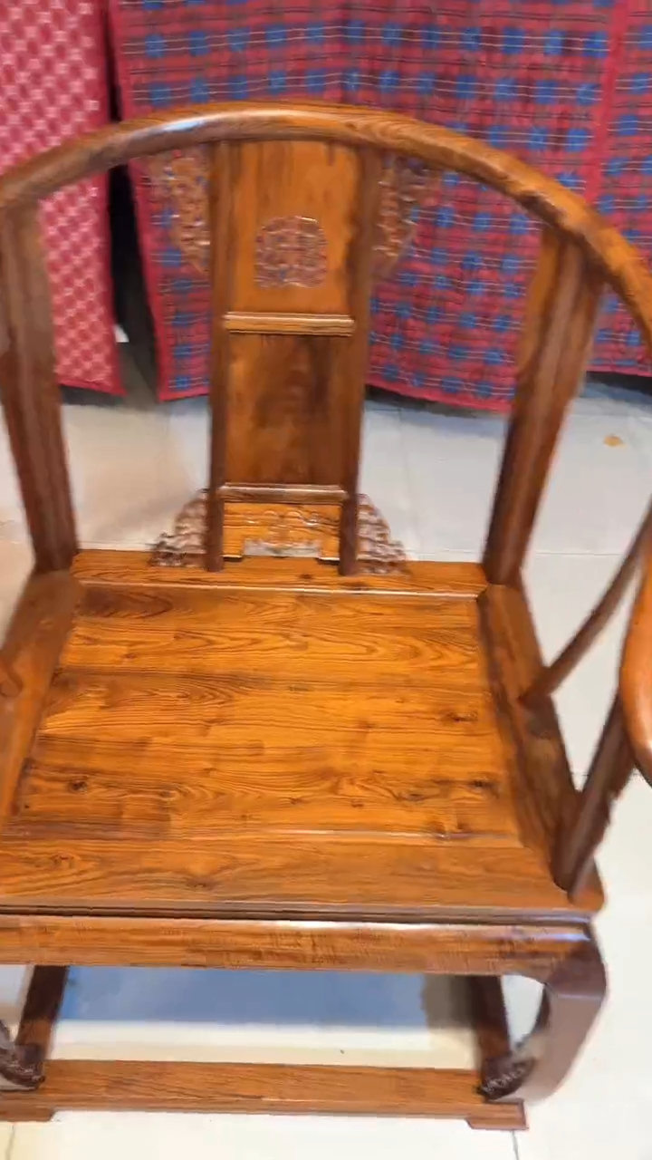 【闪购商品】木木雕皇宫椅子三件套11
