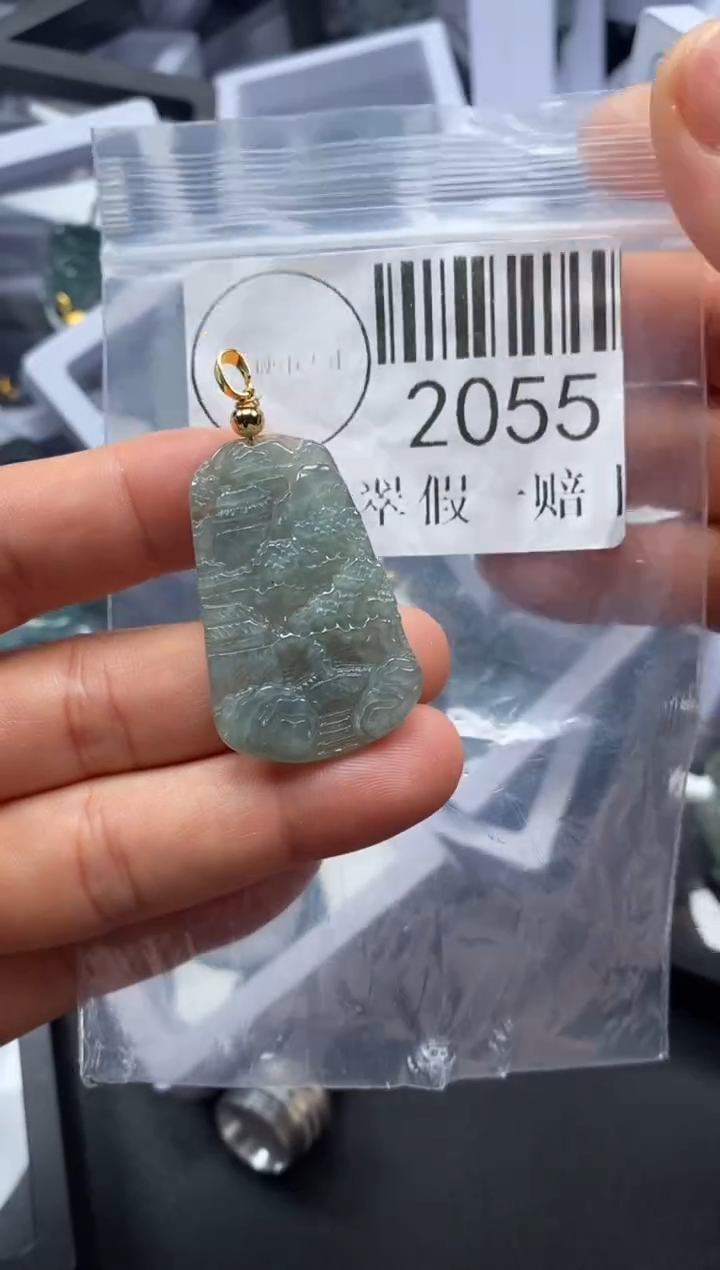 吊坠(不含链)未镶嵌翡翠2055