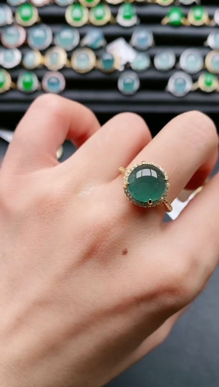 【闪购商品】翡翠戒指银S925镶嵌11111111