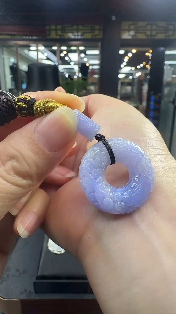 颈饰未镶嵌翡翠甜甜圈挂件