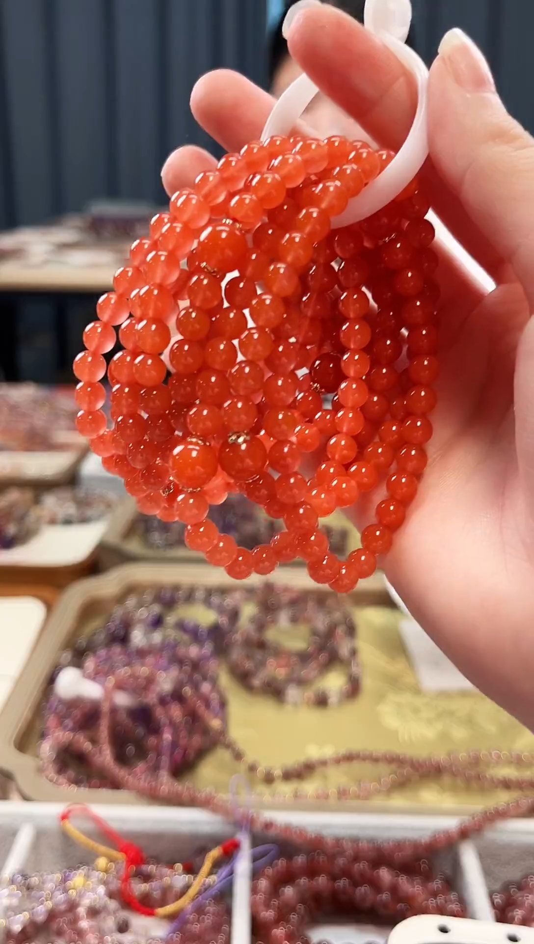 未镶嵌手串南红玛瑙保山河湾南红单圈手串6mm【多样性发一】