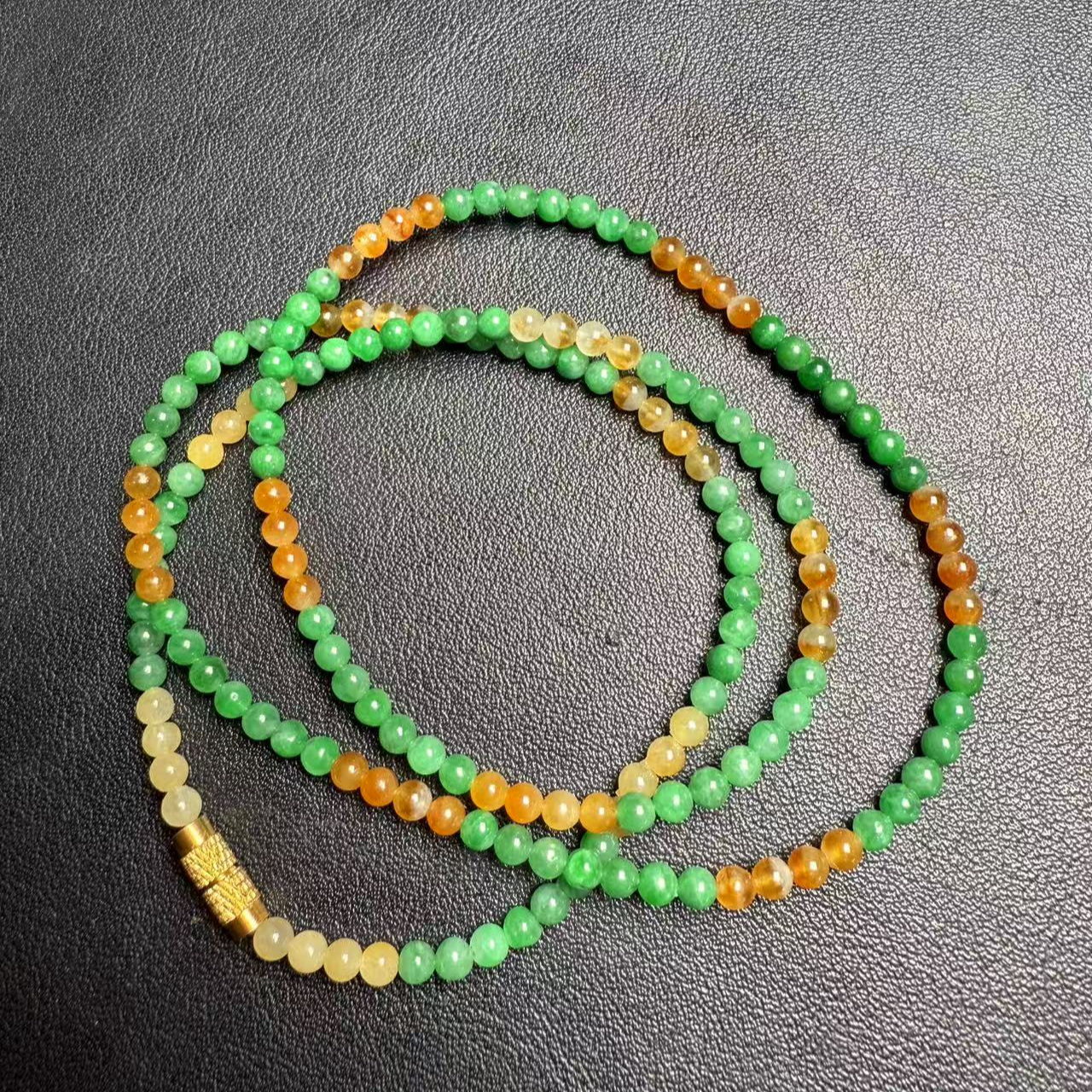 天然缅甸A货翡翠 珠链 时尚项链