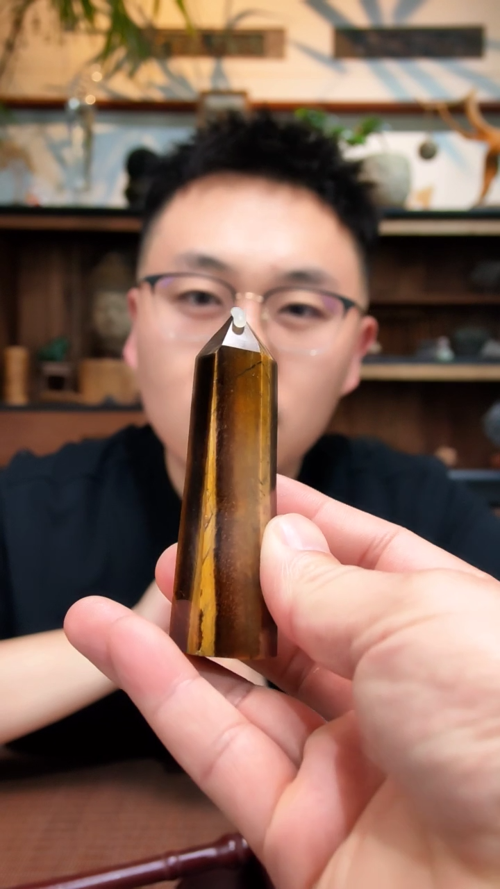 未镶嵌摆件木变石黄虎眼石摆件ZD