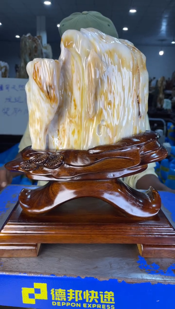 未镶嵌摆件硅化玉33