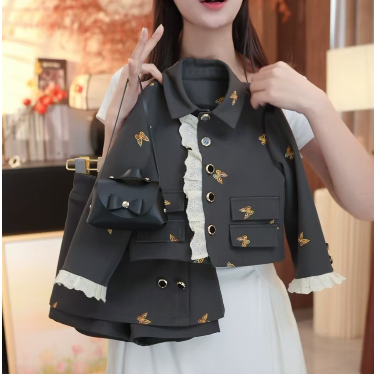 Y2【悦禾】新款女童女宝宝洋气童装时髦秋装女童洋气时尚7781