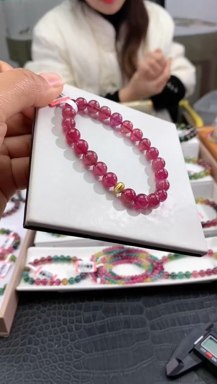 【闪购商品】碧玺手串未镶嵌多样性发一条