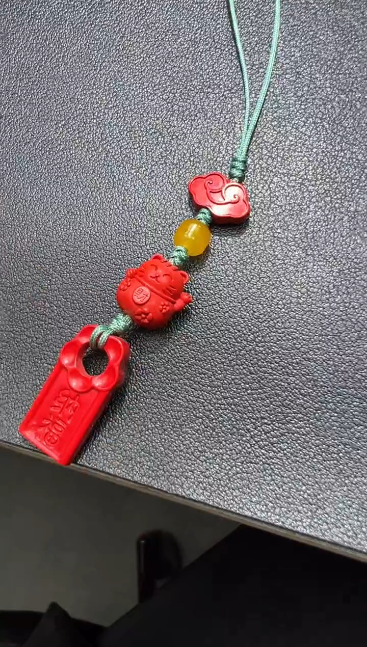 【闪购商品】玛瑙/玉髓手机挂未镶嵌招财猫车挂包挂手机挂