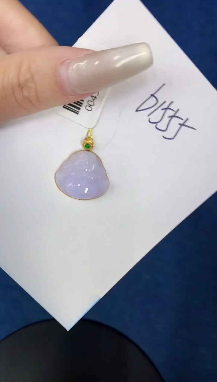 【闪购商品】翡翠颈饰18K金镶嵌0000000000