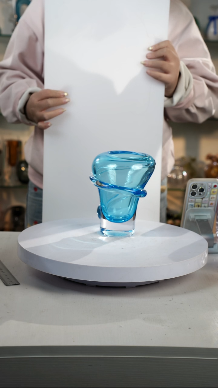 【闪购商品】琉璃【弘扬】高轻奢琉璃花器微瑕福利高18