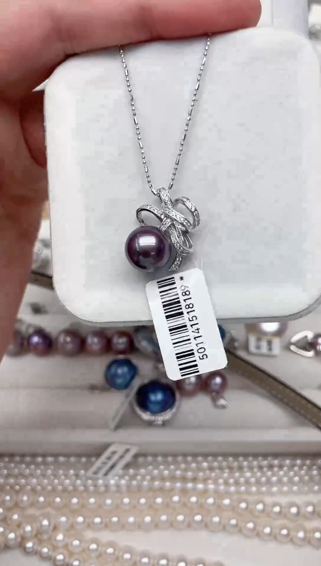 【闪购商品】淡水珍珠吊坠(不含链)银S925镶嵌吊坠